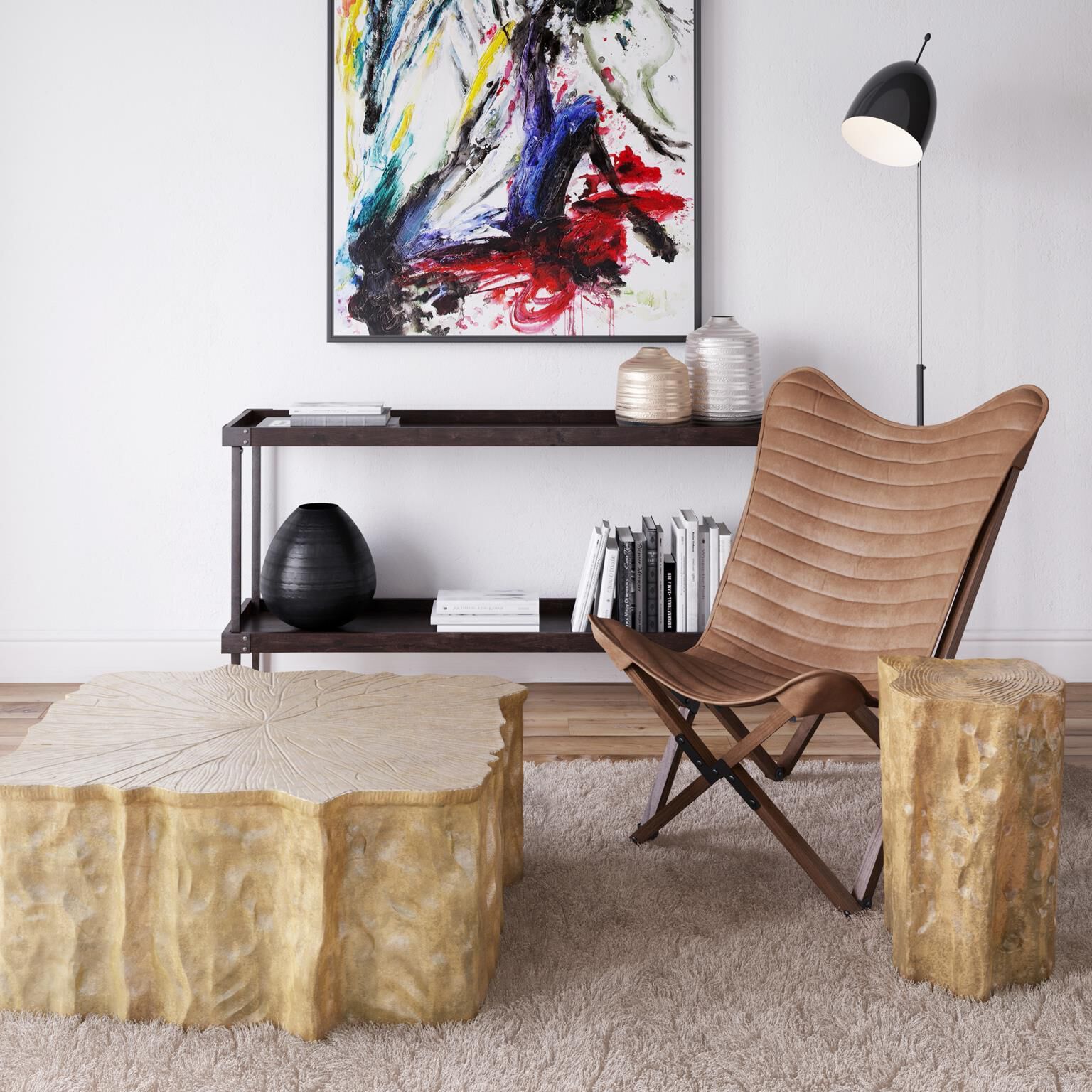 Carter Camel Sling Chair