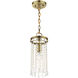 Elizabeth 1 Light 6 inch Antique Brass Mini Pendant Ceiling Light
