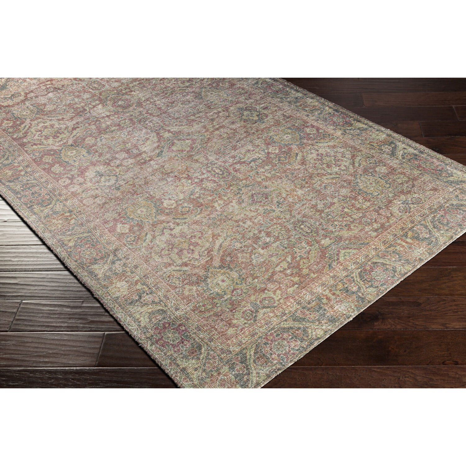 Unique 138 X 102 inch Dark Blue/Dark Brown/Wheat/Light Olive Handmade Rug in 9 x 12, Rectangle