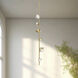 Geode LED 7.13 inch Brushed Gold Pendant Ceiling Light