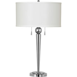 Messina 29 inch 60 watt Chrome Table Lamp Portable Light