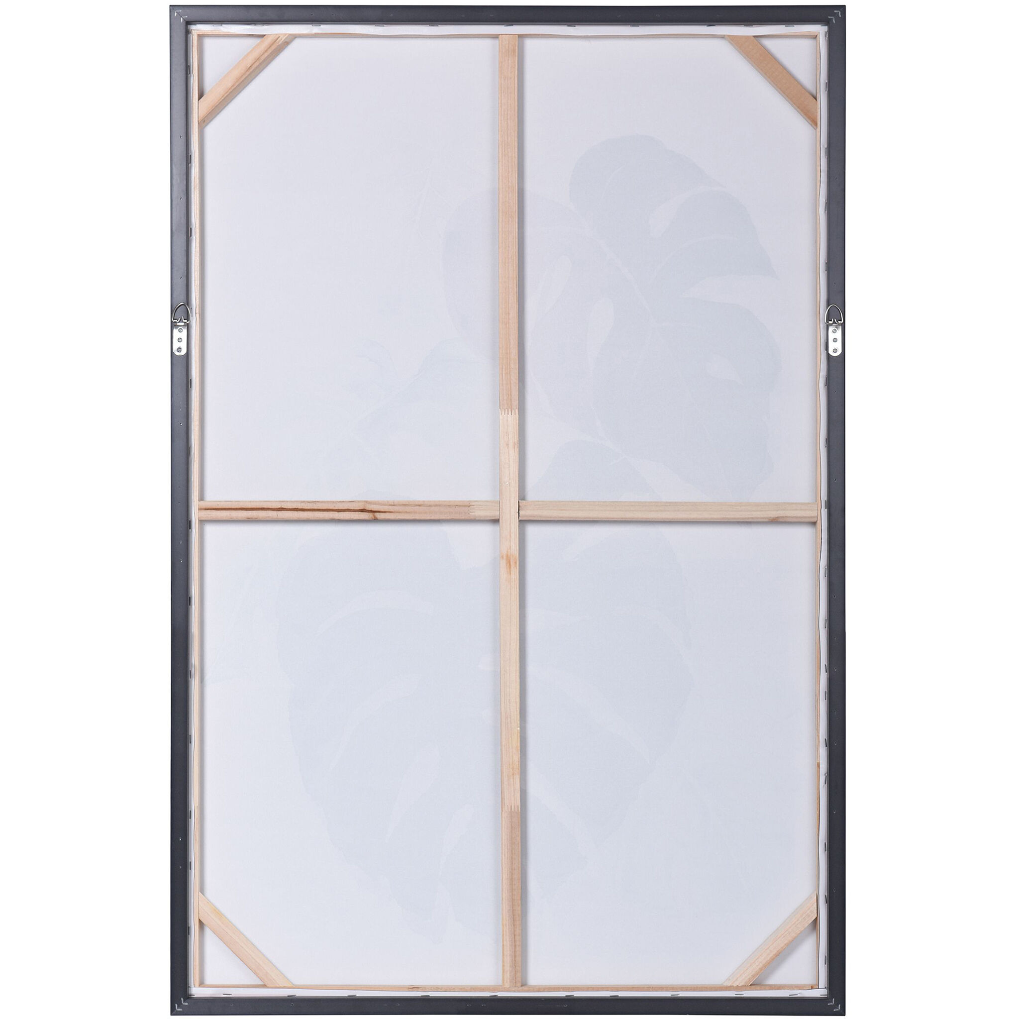 Botanical Leaves Purple-Dark Blue-and Pastel Multi-color-Painted Wall Art