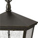 Heritage Trellis LED 20 inch Regency Bronze Outdoor Pier Mount Lantern