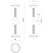 Alora Mood Arden LED 6 inch Matte Black and Opal Glass Bath Vanity Wall Light