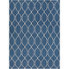 Fallon 66 X 42 inch Dark Blue, Beige Rug