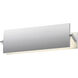 Aileron LED 12 inch Bright Satin Aluminum Sconce Wall Light