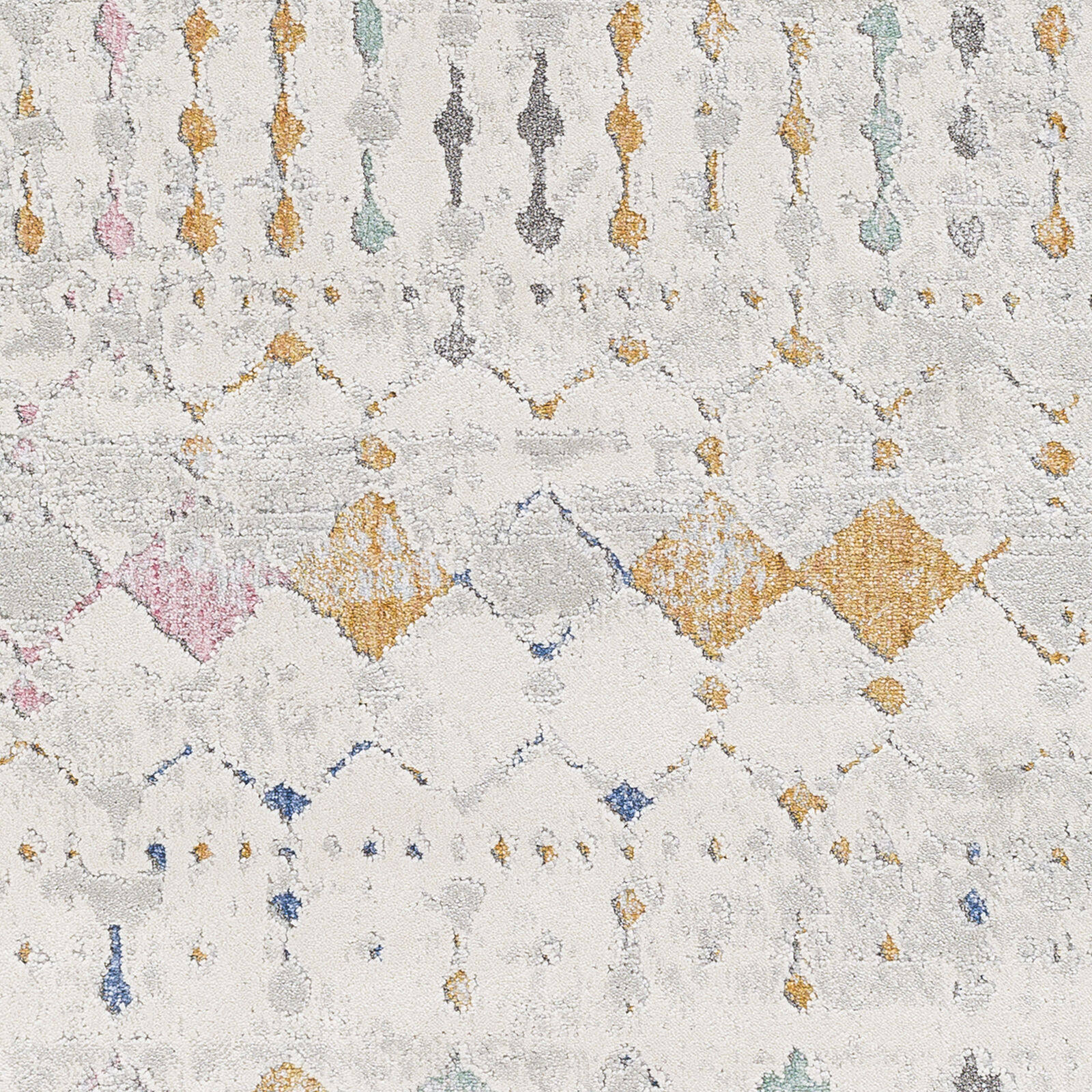 Lagos 84 X 63 inch Light Grey Rug in 5 x 8, Rectangle