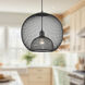 Gibraltar 1 Light 17.75 inch Black Pendant Ceiling Light