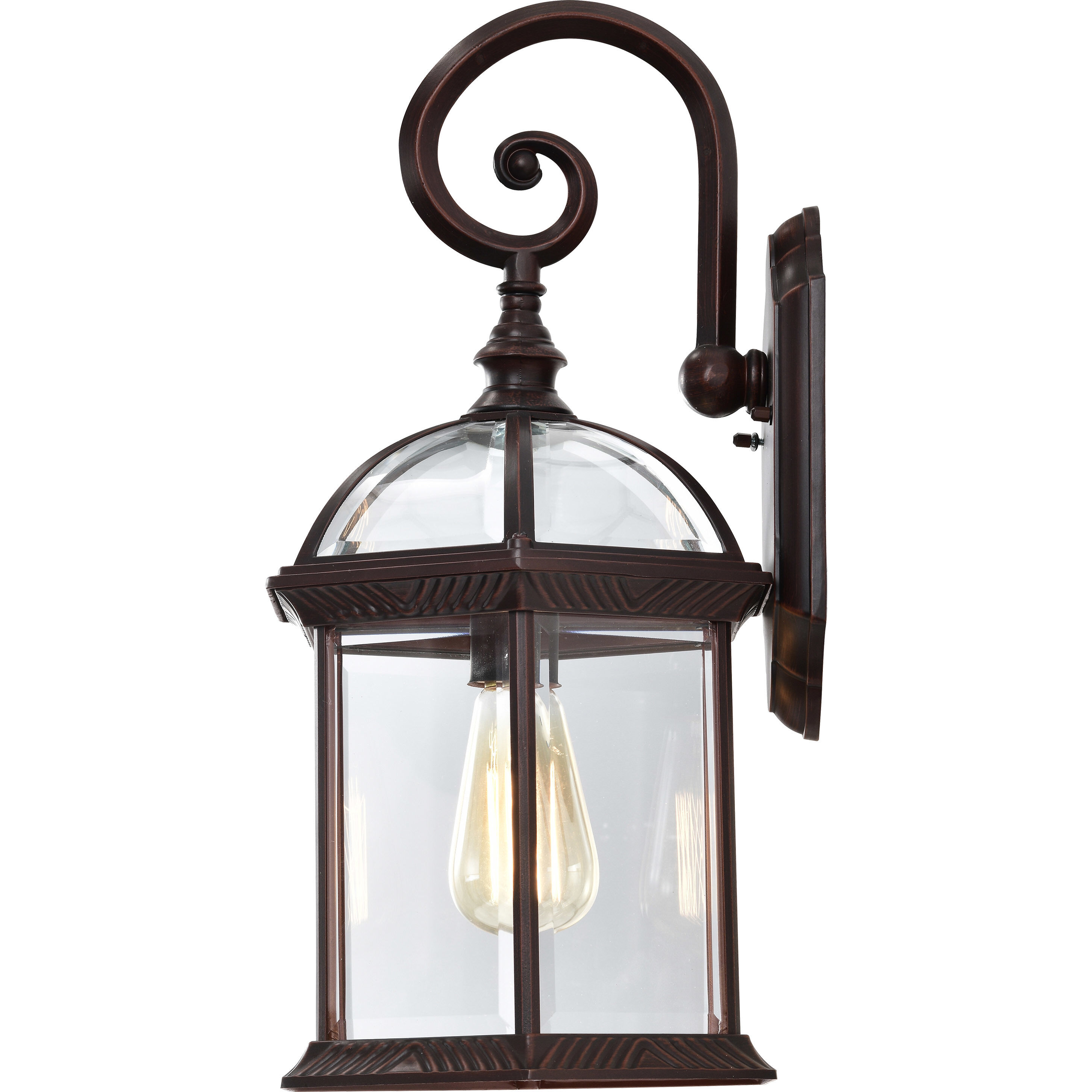 Boxwood 1 Light 19 inch Rustic Bronze Outdoor Wall Lantern