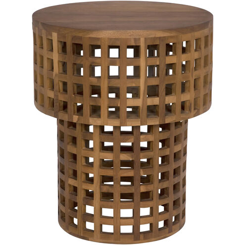Flynn 24.5 X 20 inch Clear Coat Flat Side Table