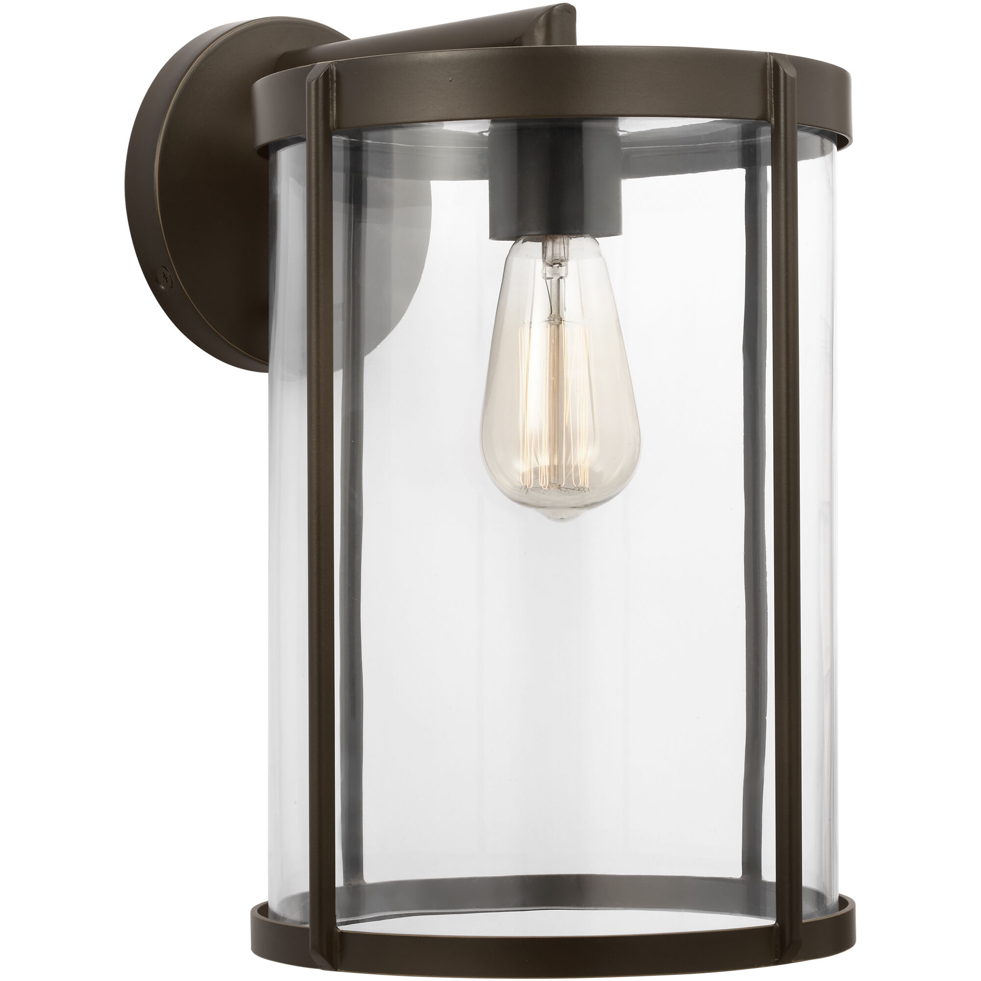 Luning 1 Light 15 inch Antique Bronze Outdoor Wall Lantern, Large