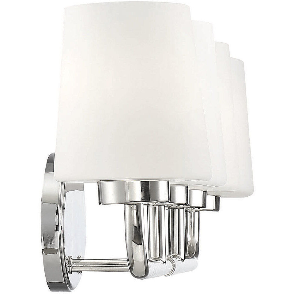 Capra 4 Light 31 inch Polished Nickel Bathroom Vanity Light Wall Light, Essentials