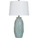 Starlite 32 inch 100 watt Starlite Sage and Off-White Table Lamp Portable Light