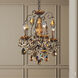 New Orleans 4 Light 12 inch Heirloom Bronze Chandelier Ceiling Light in New Orleans Swarovski