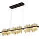 FT Series LED 3.15 inch Black and Brass Chandelier Ceiling Light