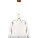 AH by Alexa Hampton Leander 4 Light Antique Gild Pendant Ceiling Light