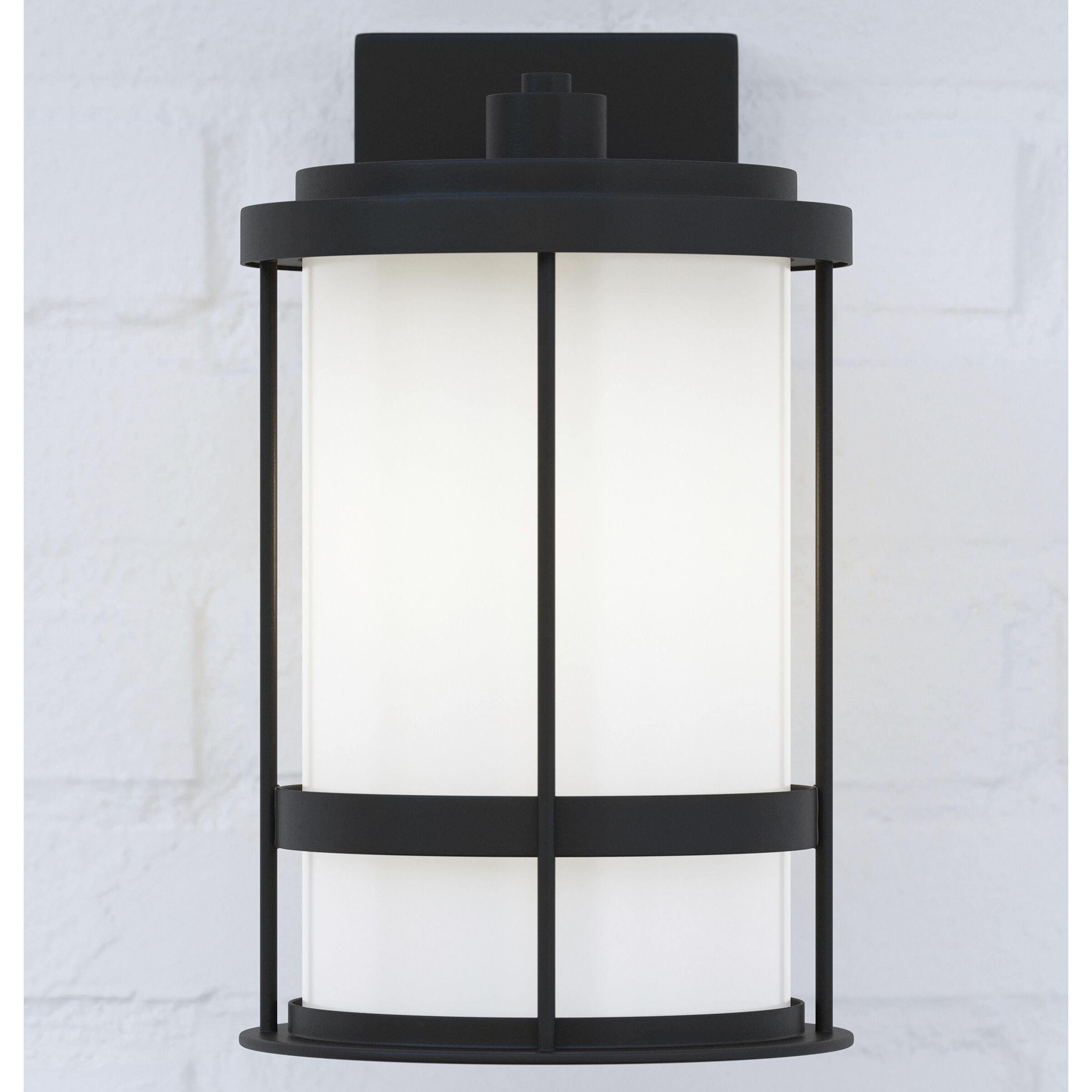 Wilburn 1 Light 13.5 inch Black Outdoor Wall Lantern, Medium