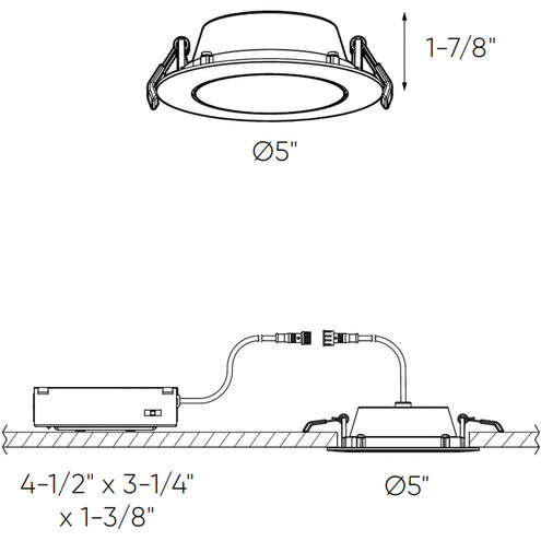 Fusion White Directional Recessed Light