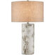 Faux Birch 29.5 inch 150 watt Birch White and Gray Table Lamp Portable Light