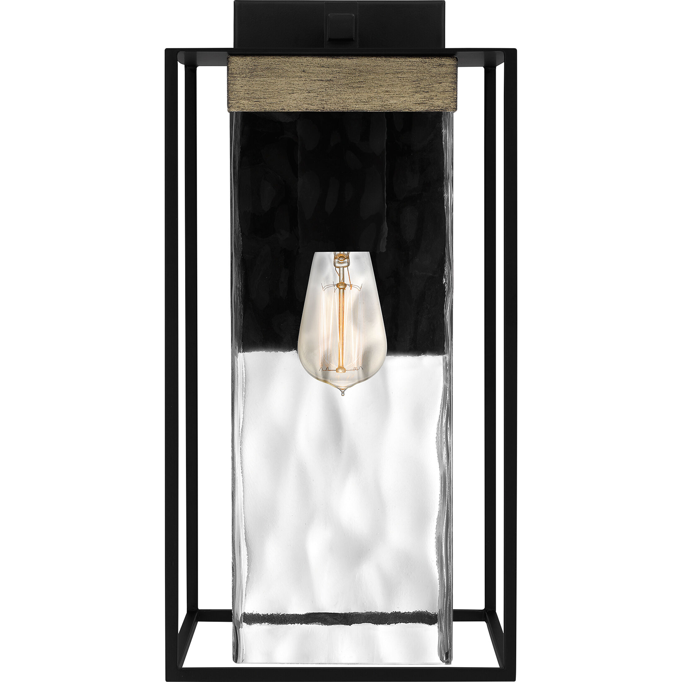 Longwood 1 Light 17 inch Matte Black Outdoor Wall Lantern