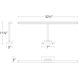 Reed 25.00 watt 32.5 inch Brushed Nickel Picture Light Wall Light, dweLED