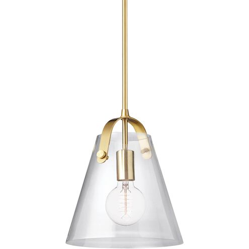Polly 1 Light 9 inch Aged Brass Pendant Ceiling Light