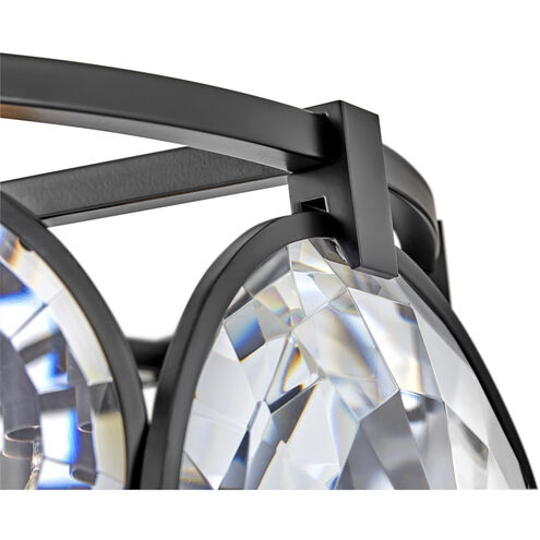 Nala LED 31 inch Black Chandelier Ceiling Light