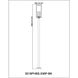 Nova 4 Light 120.75 inch Black Outdoor Post Mounted Fixture in Clear Glass