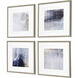 Nightscape Blue and Orange and Multi and Neutral Framed Art