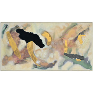 Capella Texture and Gold Leaf and Spot Gloss Canvas Art