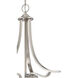 Treme 3 Light 20 inch Brushed Nickel Pendant Ceiling Light