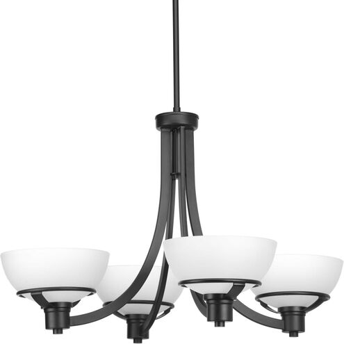 Domain 4 Light 29 inch Matte Black Chandelier Ceiling Light