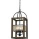 Mission 4 Light 12 inch Dark Bronze Chandelier Ceiling Light