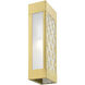 Berkeley 2 Light 17 inch Satin Gold Outdoor Sconce