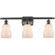 Ballston Ellery LED 26 inch Oil Rubbed Bronze Bath Vanity Light Wall Light in White Glass, Ballston