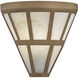 Istria 1 Light 10 inch Ashen Gold Wall Sconce Wall Light