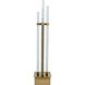 Crystal 31.5 inch 3 watt Gold Table Lamp Portable Light