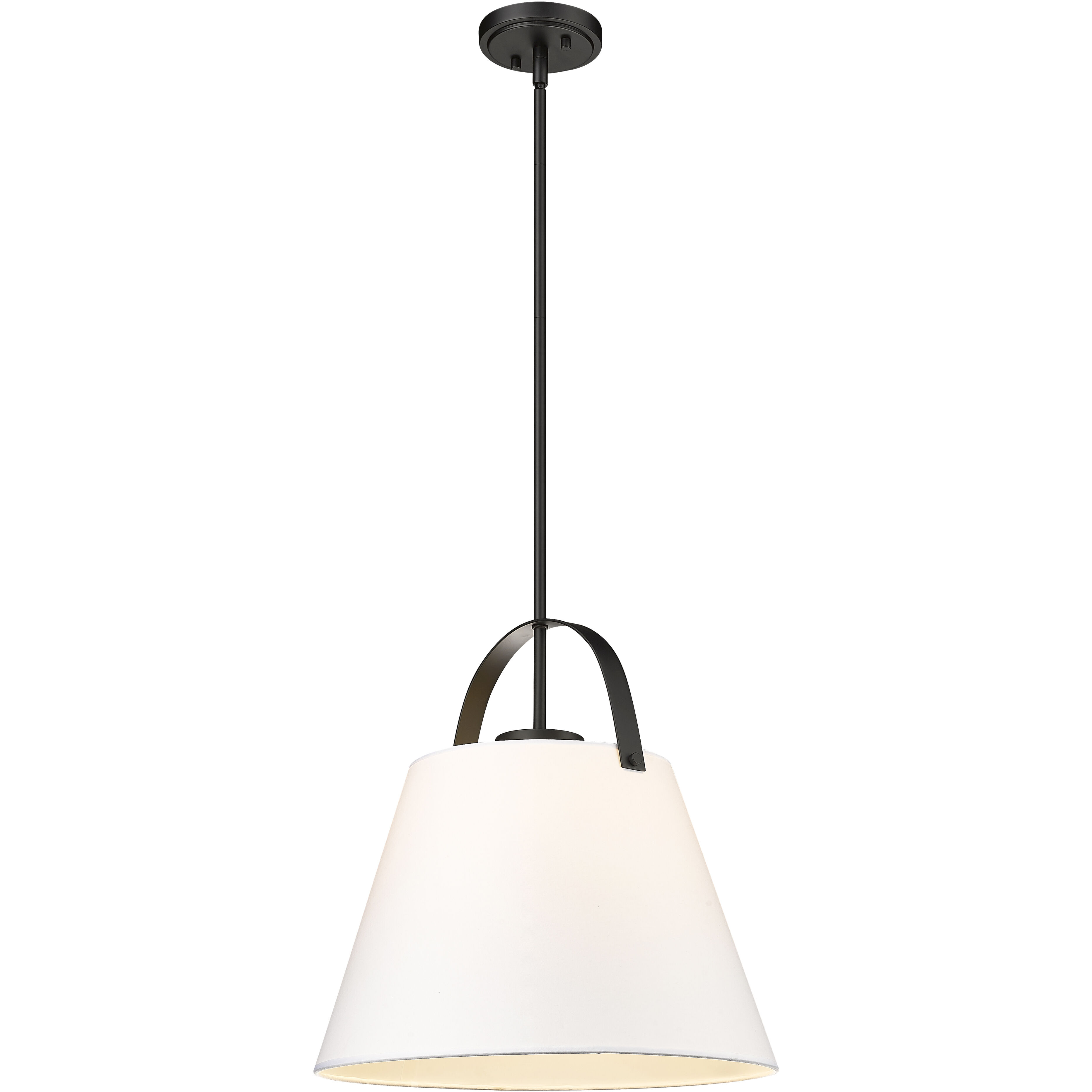 Z-Studio 1 Light 18 inch Matte Black Pendant Ceiling Light