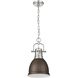 Yep Duncan 1 Light 8.88 inch Pewter Pendant Ceiling Light in Rubbed Bronze, Small
