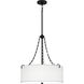 Lambeau 4 Light 21.75 inch Matte Black Pendant Ceiling Light