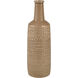 Graham 17 X 5.5 inch Vase in Tan