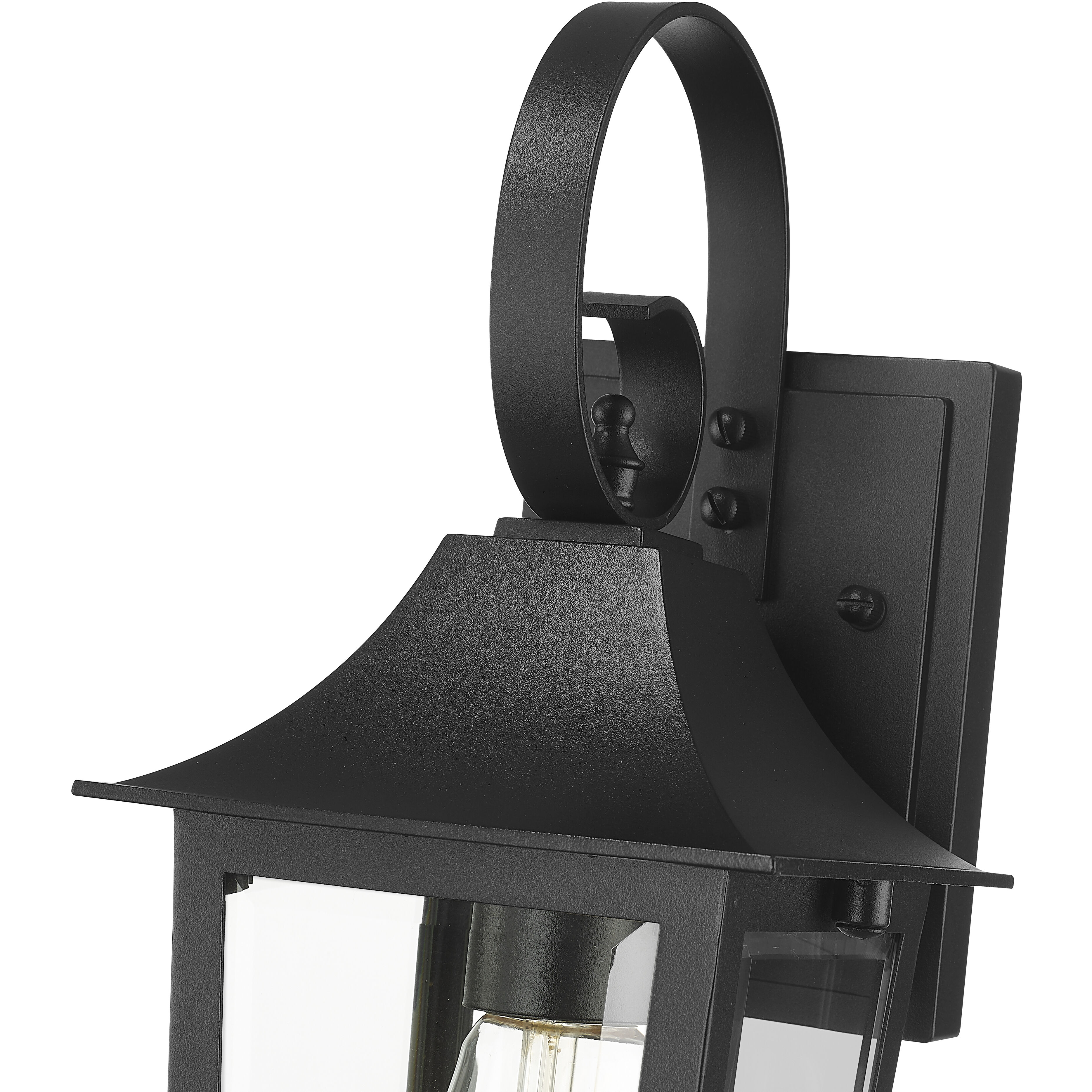 Gannon Outdoor Wall Light in Black, G9