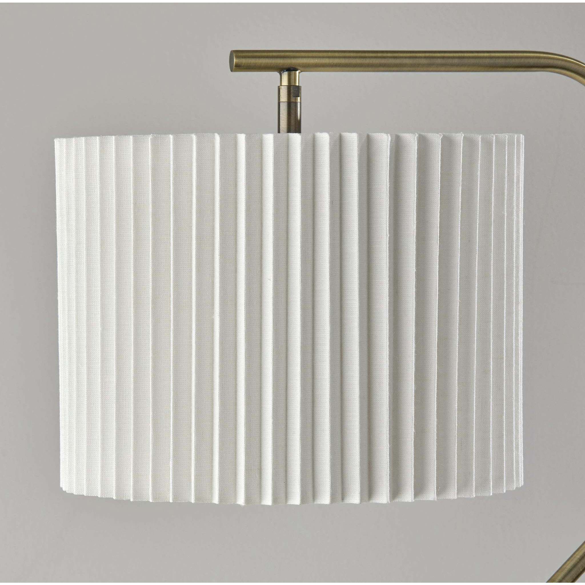 Evan 60 inch 100.00 watt Antique Brass Floor Lamp Portable Light, Simplee Adesso