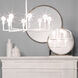 Odyssey 24 X 20 inch Antique Black and White Standing Mirror