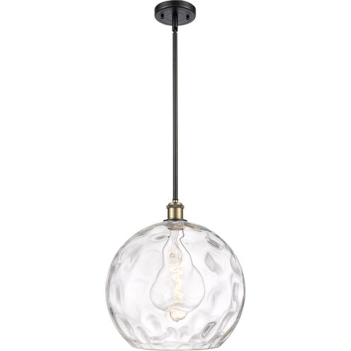 Ballston Athens Water Glass 1 Light 14 inch Black Antique Brass Pendant Ceiling Light