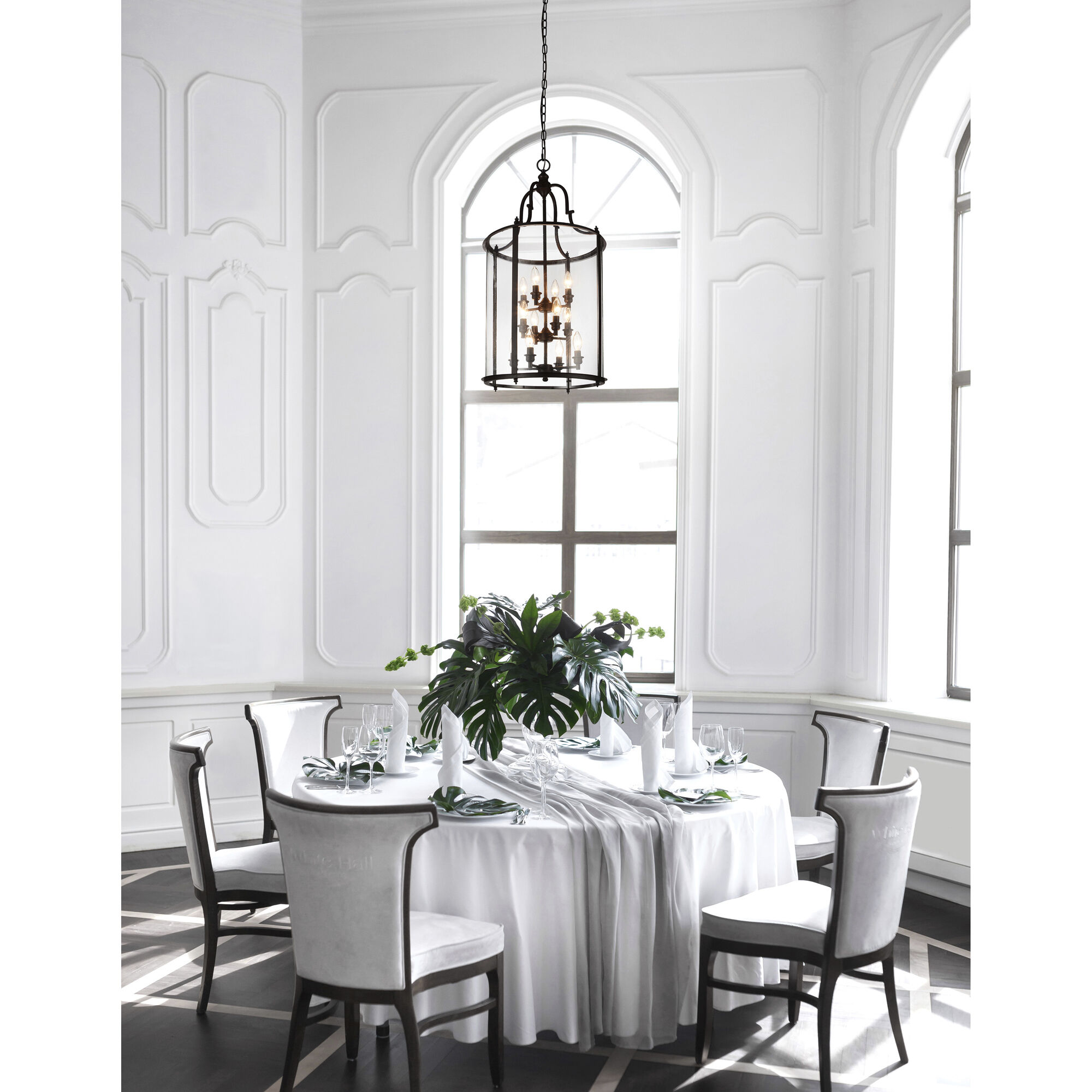 Desire 12 Light 17 inch Oil Rubbed Bronze Drum Shade Chandelier Ceiling Light