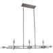 Canada 11 Light 8.8 inch Shiny Nickel Chandelier Ceiling Light