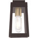 Oslo 1 Light 10 inch Bronze Outdoor Wall Lantern