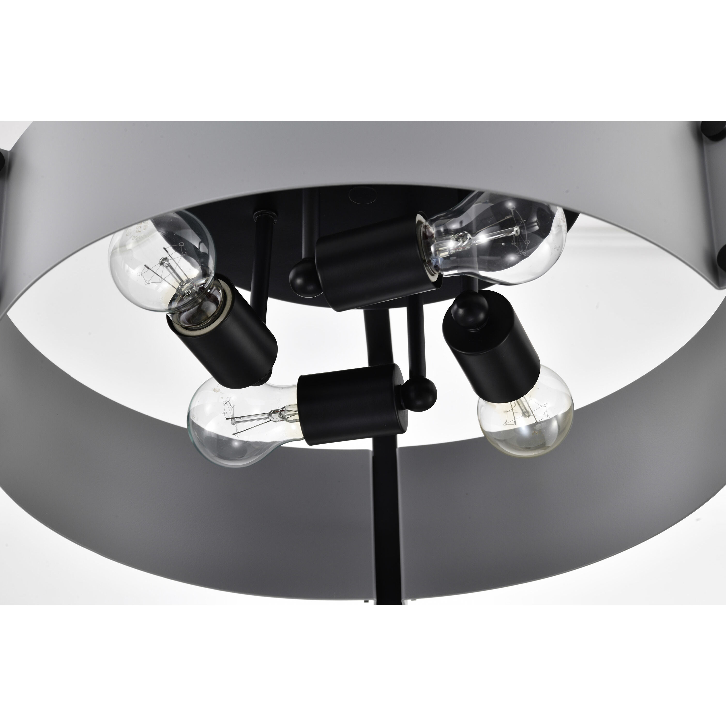 Altos 4 Light 18 inch Matte Gray Semi Flush Mount Ceiling Light