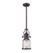 Pittsburgh 1 Light 8 inch Oil Rubbed Bronze Mini Pendant Ceiling Light